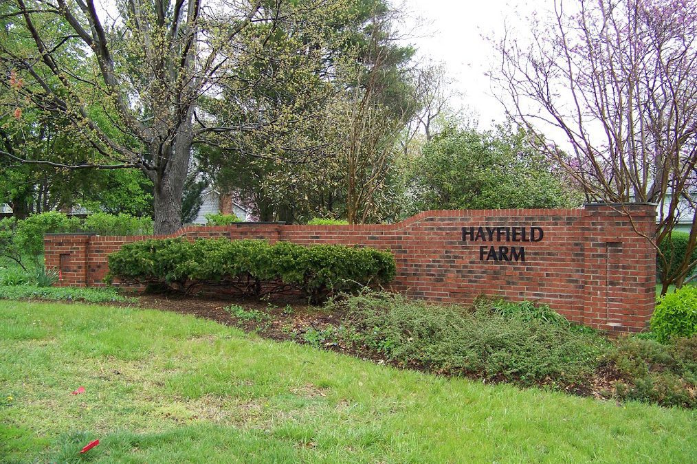 Repairs Completed to Brick Entrance Signs