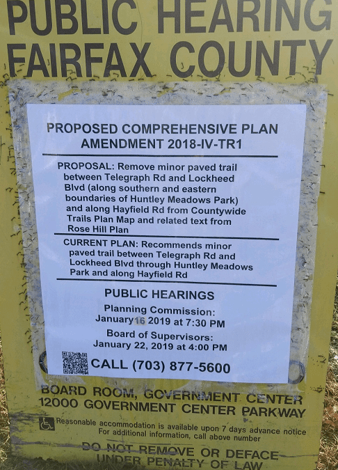 Public Hearing to Remove Planned Train Improvement from Plans