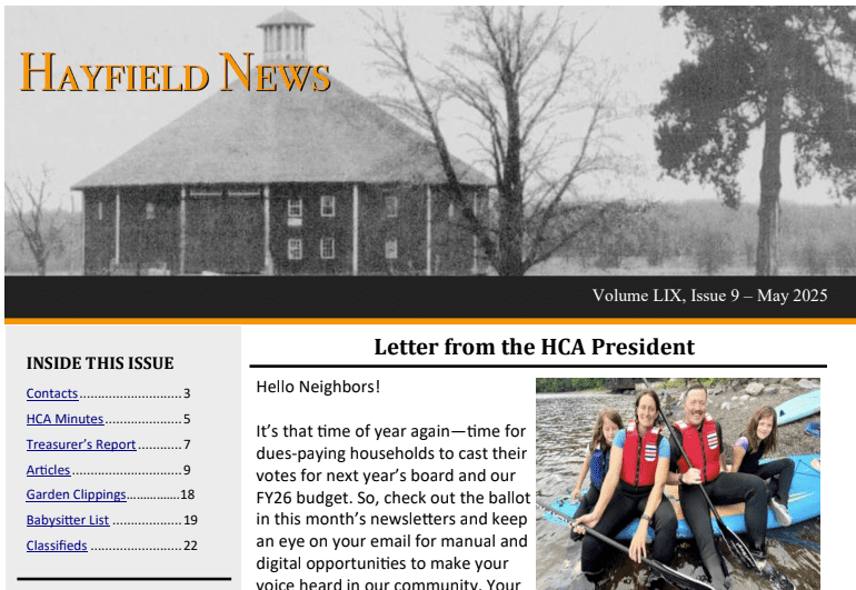 May Newsletter 2025